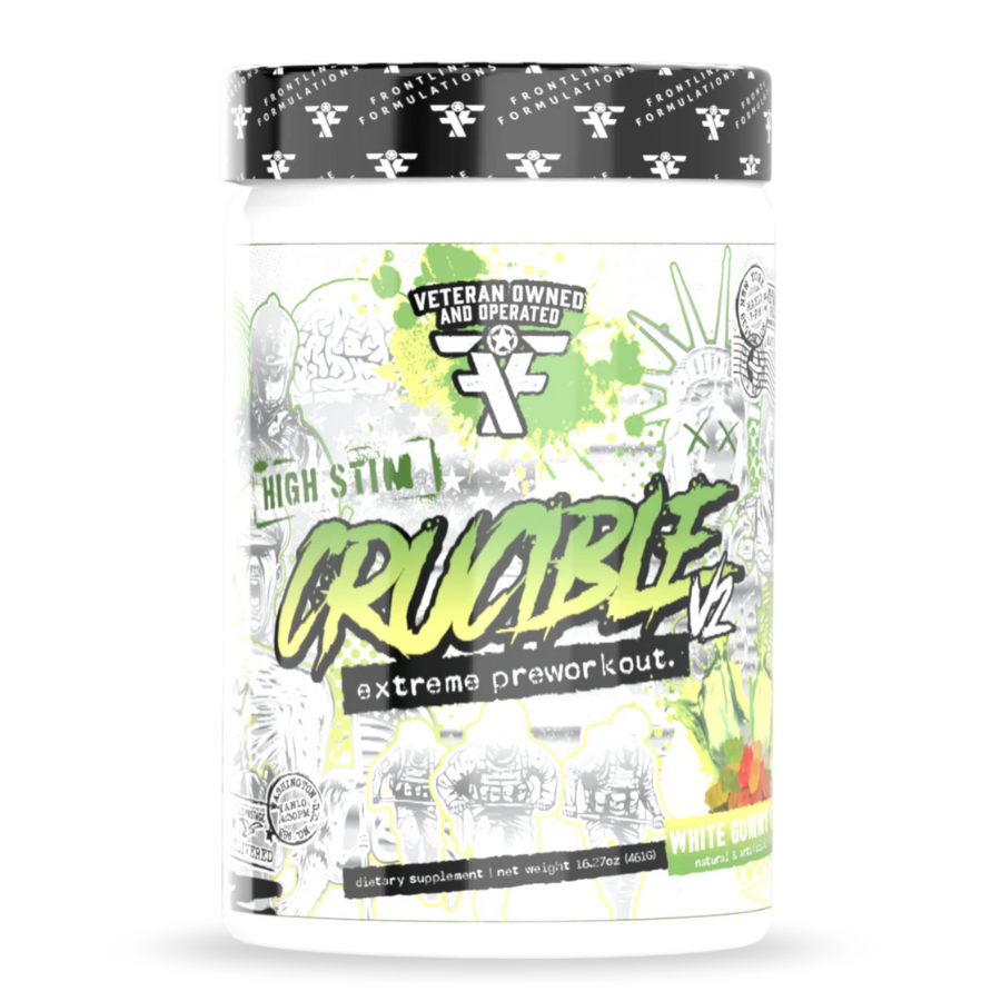Crucible extreme preworkout supplement container