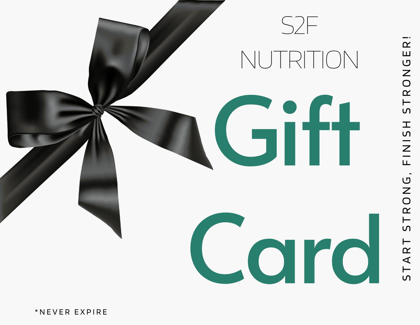 S2F Nutrition gift card