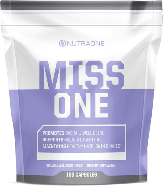 MissOne by NutraOne – Women’s daily vitamin and wellness pack.