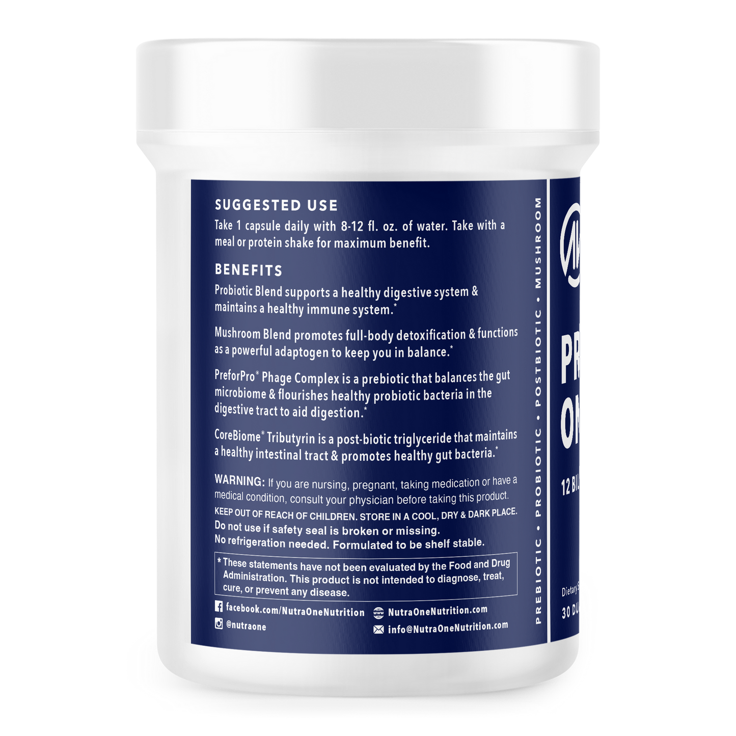 Probiotic One+ probiotic by nutraone