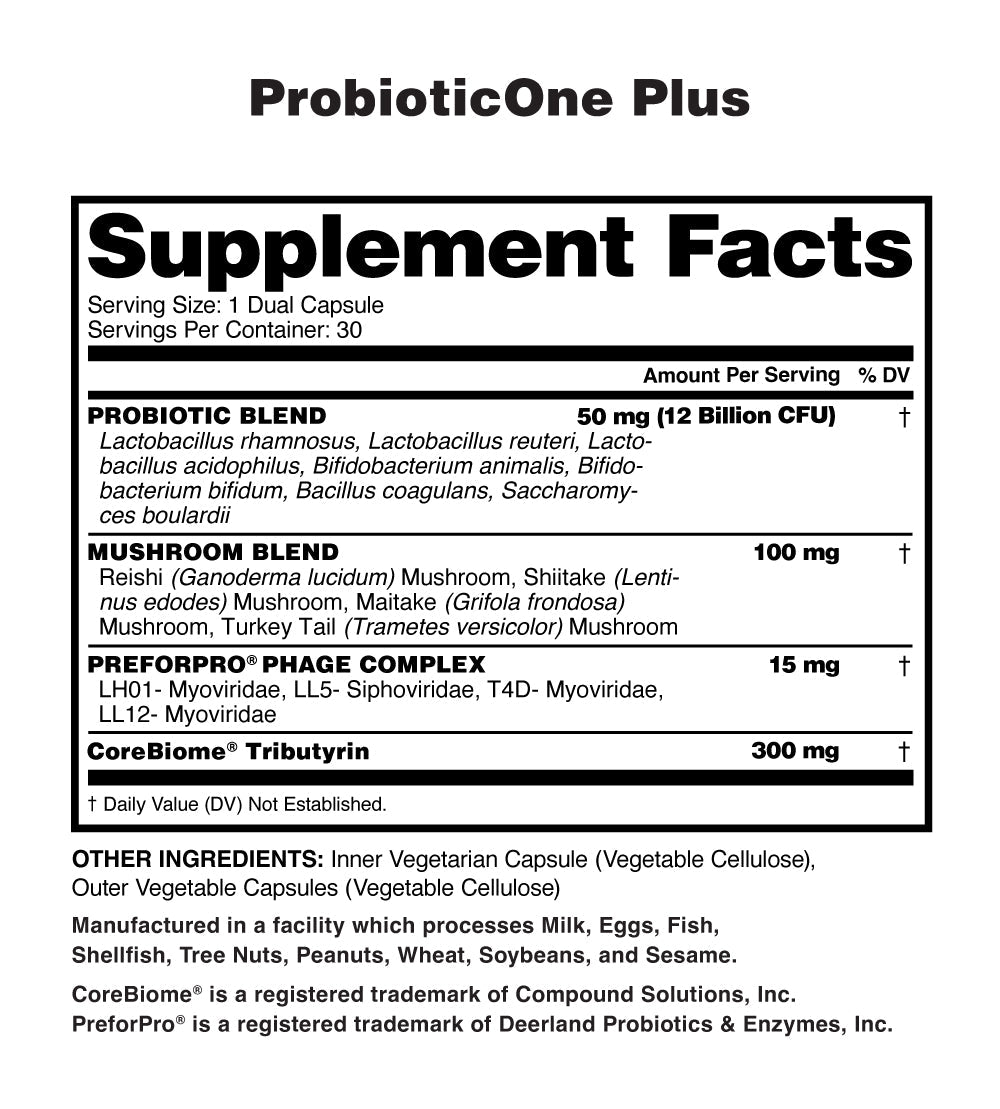 Probiotic One+ probiotic by nutraone