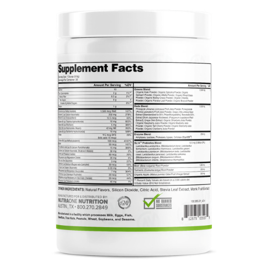 Complete Superfoods Powder- NutraOne Essential by Defyned Brands
