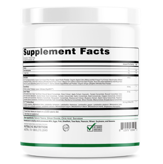 DetoxOne Daily Gut Health Powder- NutraOne Essential by Defyned Brands