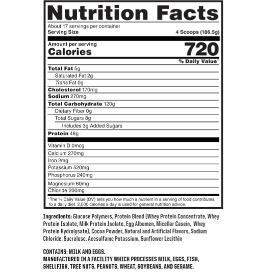 MassOne- NutraOne Mass Gainer by Defyned Brands