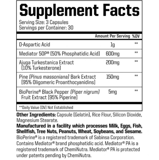 Project Gains test booster by anabolic warfare