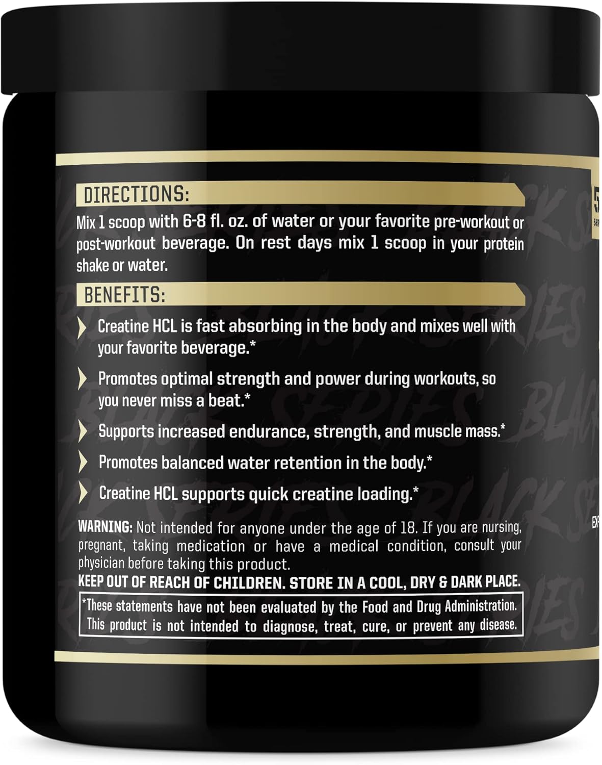 Anabolic Warfare Creatine Carnage supplement bottle—Directions and benefits