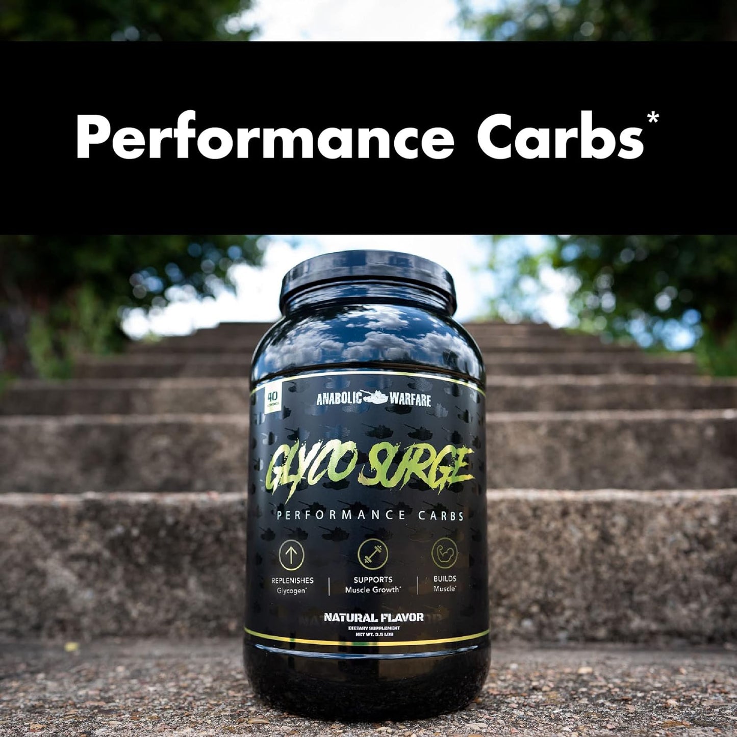 Glyco Surge by Anabolic Warfare container- performance carbs