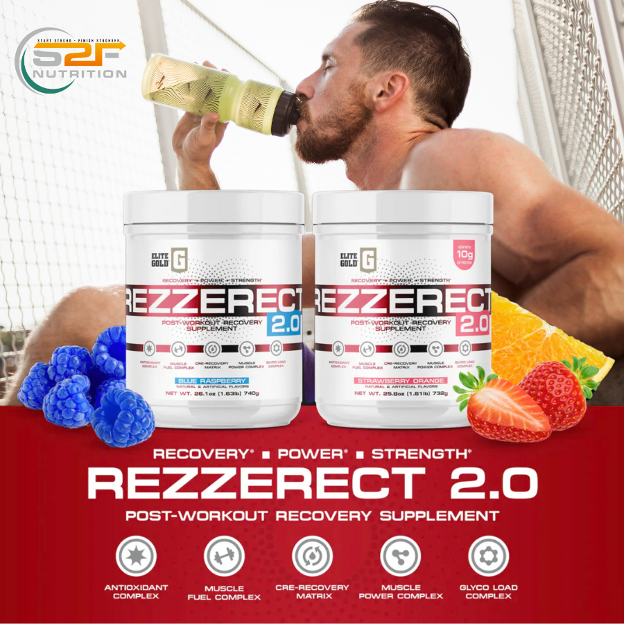 Rezzerect 2.0 nighttime recovery supplement by Complete Nutrition — supports deep sleep, muscle recovery, and growth hormone production.