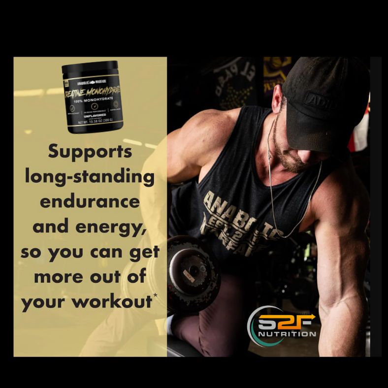Creatine Monohydrate supports endurance and energy. Anabolic Warfare