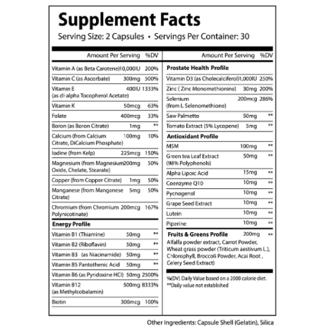 ALPHA SUPPS VITES Multi-Vitamin by Alpha Supps