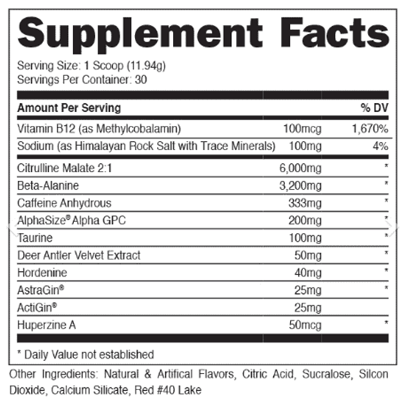 BAMF Preworkout by Bucked Up