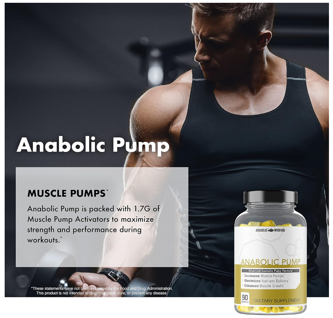 Anabolic Pump Muscle Pumps man and bottle