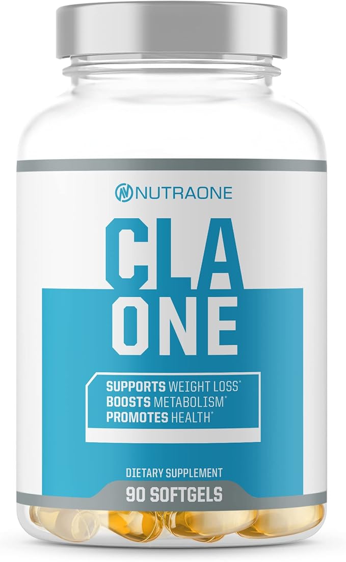 Bottle of CLAOne by NutraOne, a natural, stimulant-free supplement for weight management and metabolism support.