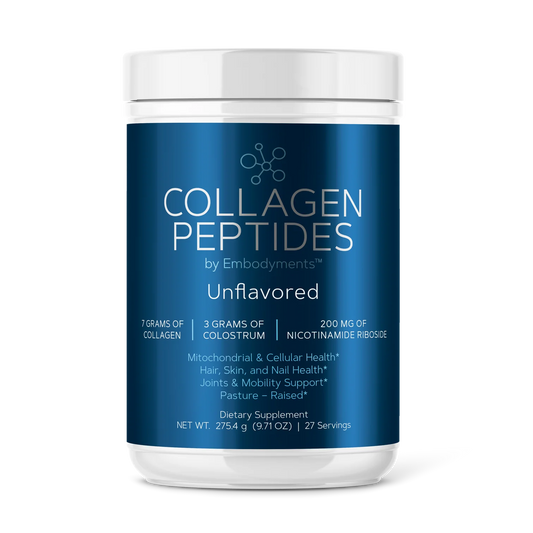 Collagen peptides complete nutrition unflavored bottle