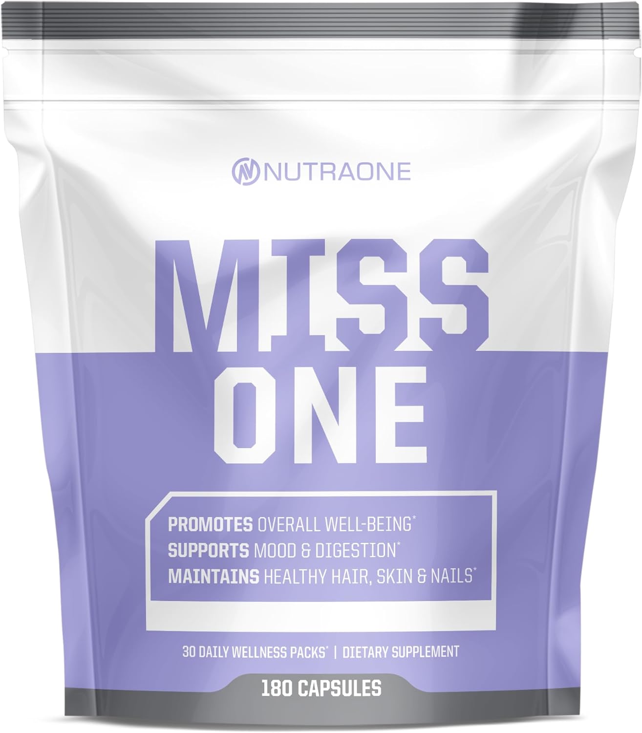 MissOne by NutraOne – Women’s daily vitamin and wellness pack.