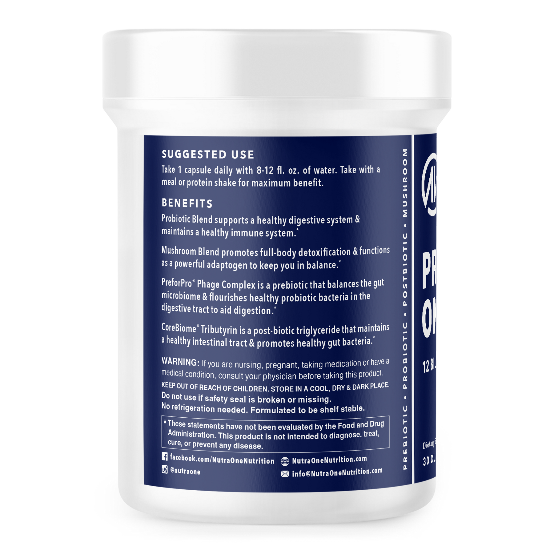 Probiotic One+ probiotic by nutraone