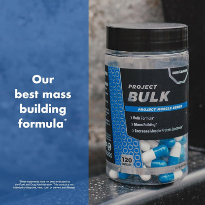 Anabolic Warfare Project Bulk supplement bottle, designed to support muscle growth, strength, and recovery.​