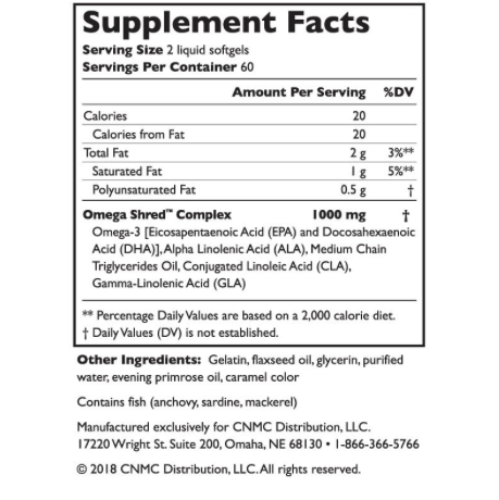 Omega Shred Fat burner by Complete Nutrition