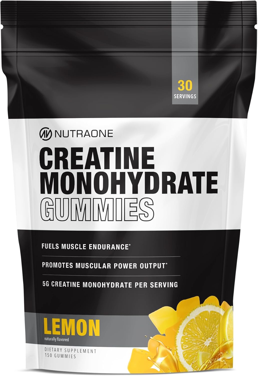 NutraOne Creatine Monohydrate Gummies packaging, muscle endurance