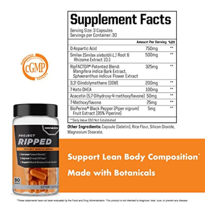 supplement facts of project ripped recomposition by anabolic warfare