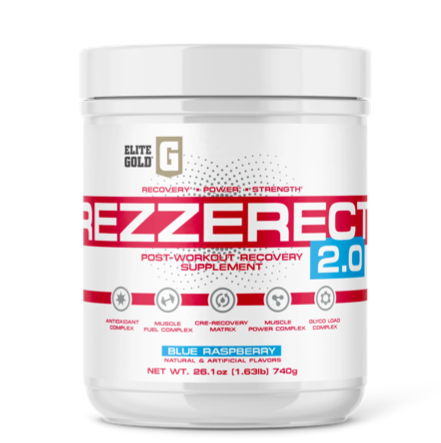 Rezzerect 2.0 nighttime recovery supplement by Complete Nutrition — supports deep sleep, muscle recovery, and growth hormone production."
