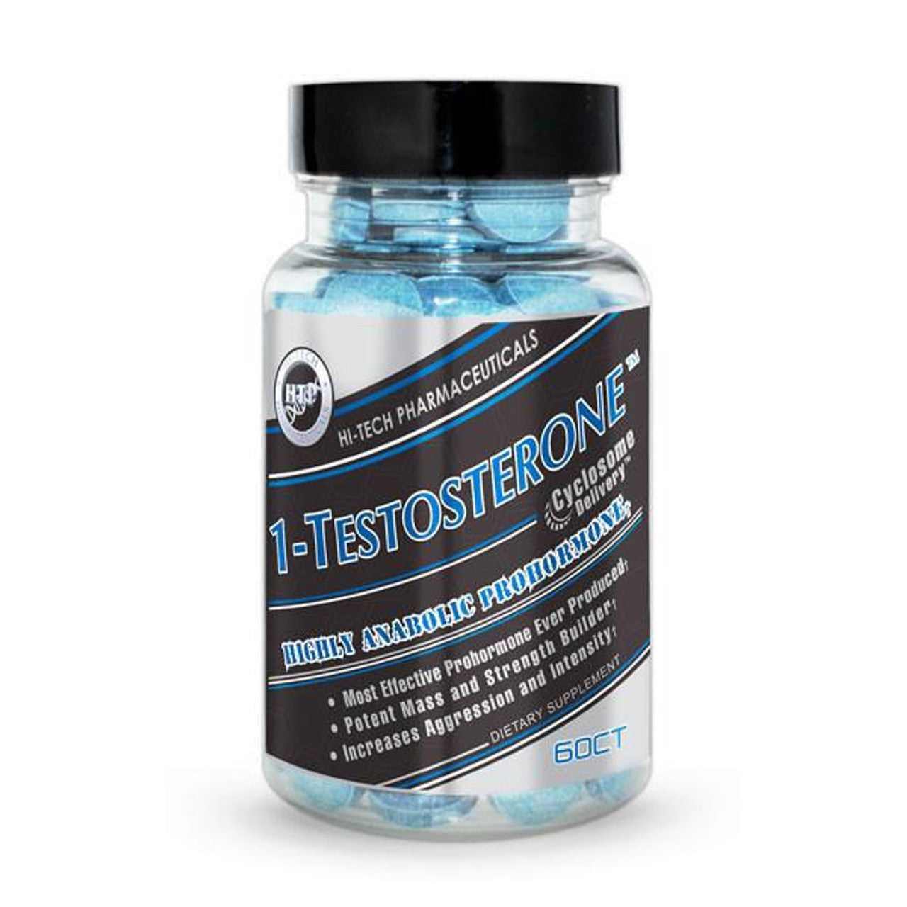 1-Testosterone™ supplement bottle promoting lean muscle growth, strength, and recovery for bulking or cutting phases