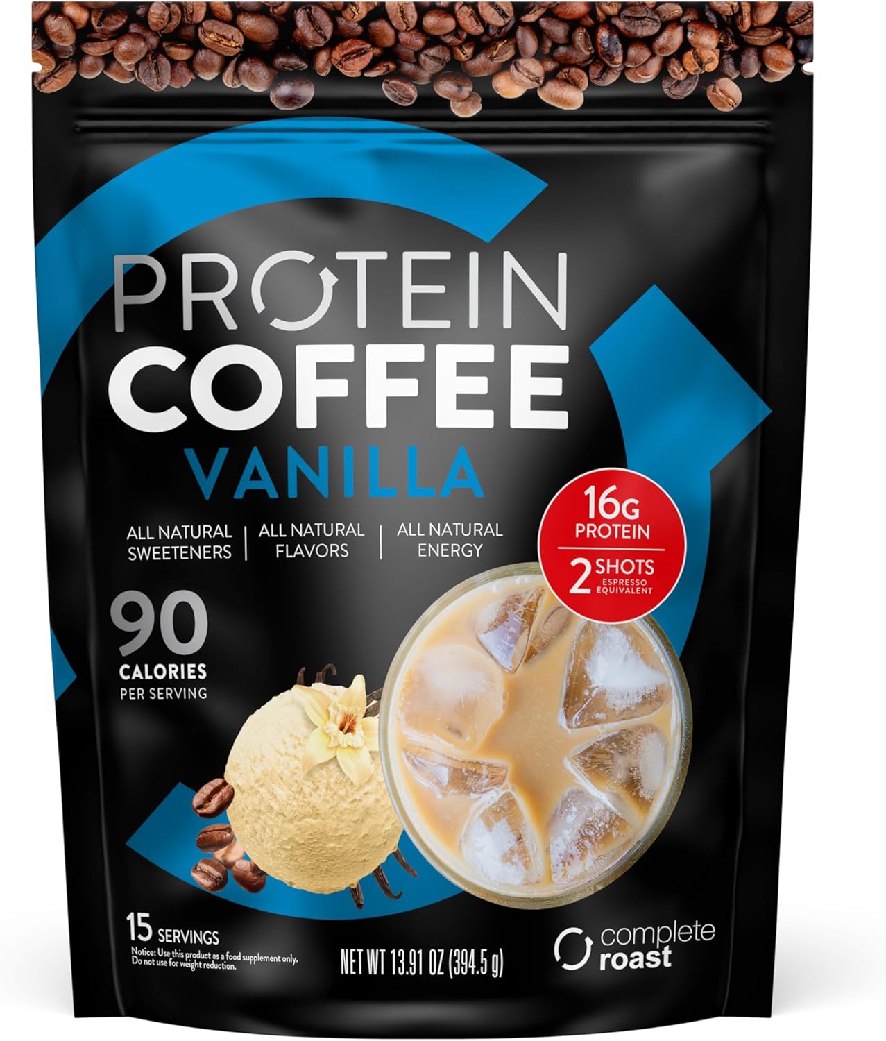 Complete Nutrition Complete Roast High Protein Iced Coffee packaging.